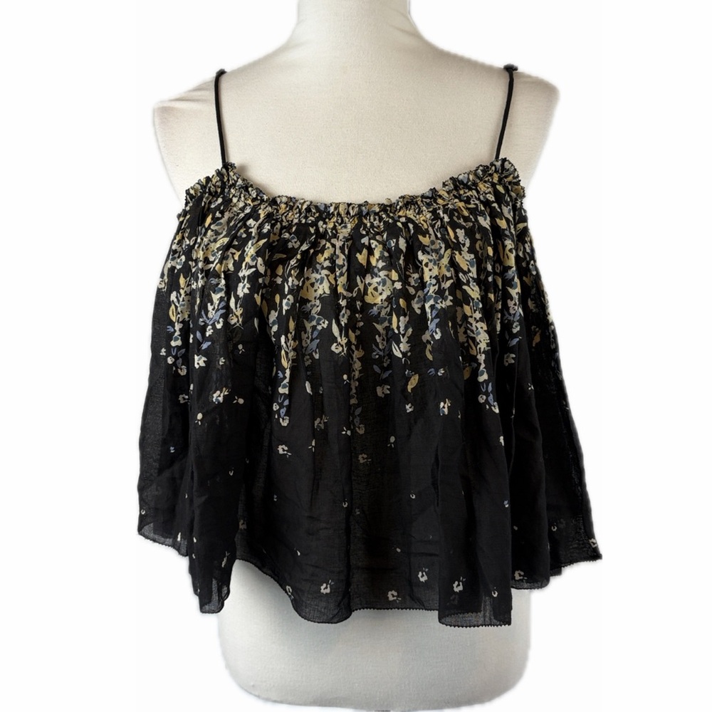 Free People Intimately Instant Crush Cropped Trapeze Cami Top Sz M Airy Dainty